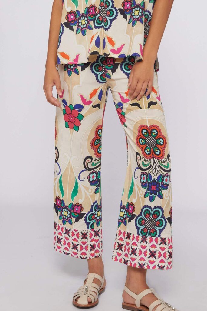 Pantalón Sandra Floral Noveau Vilagallo