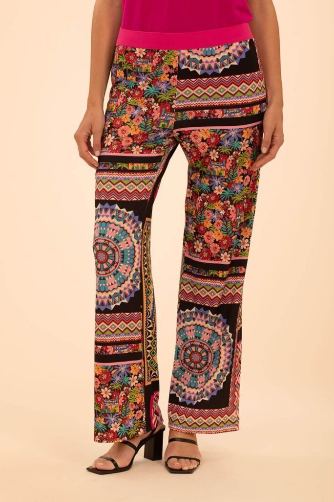 Pantalón Punto Patchwork Anna Mora