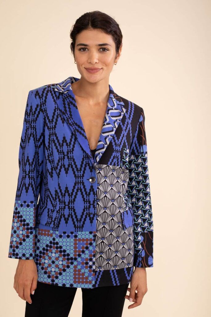 Americana Patchwork Azul Anna Mora