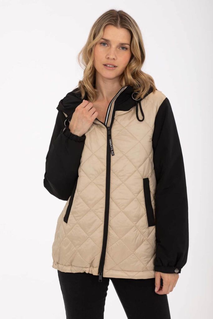 Parka Bicolor Corta Anna Mora