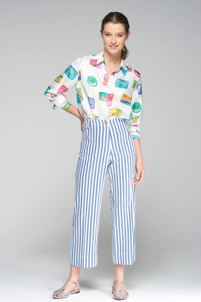 Pantalón Dorin raya puerto banus Vilagallo
