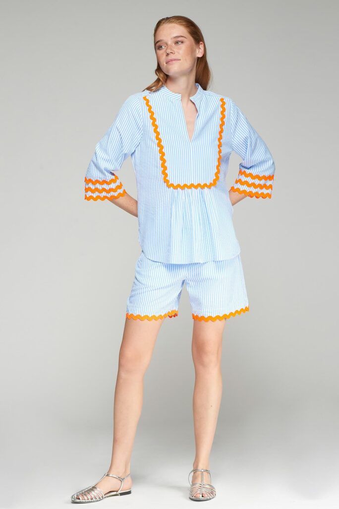 Camisa Valerie 500 rayas azul Vilagallo