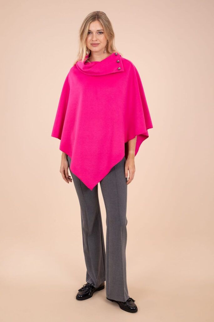 Poncho Fucsia Anna Mora