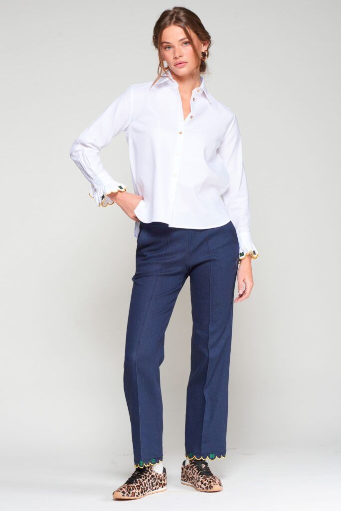 Pantalón Carole Denim azul oscuro Vilagallo