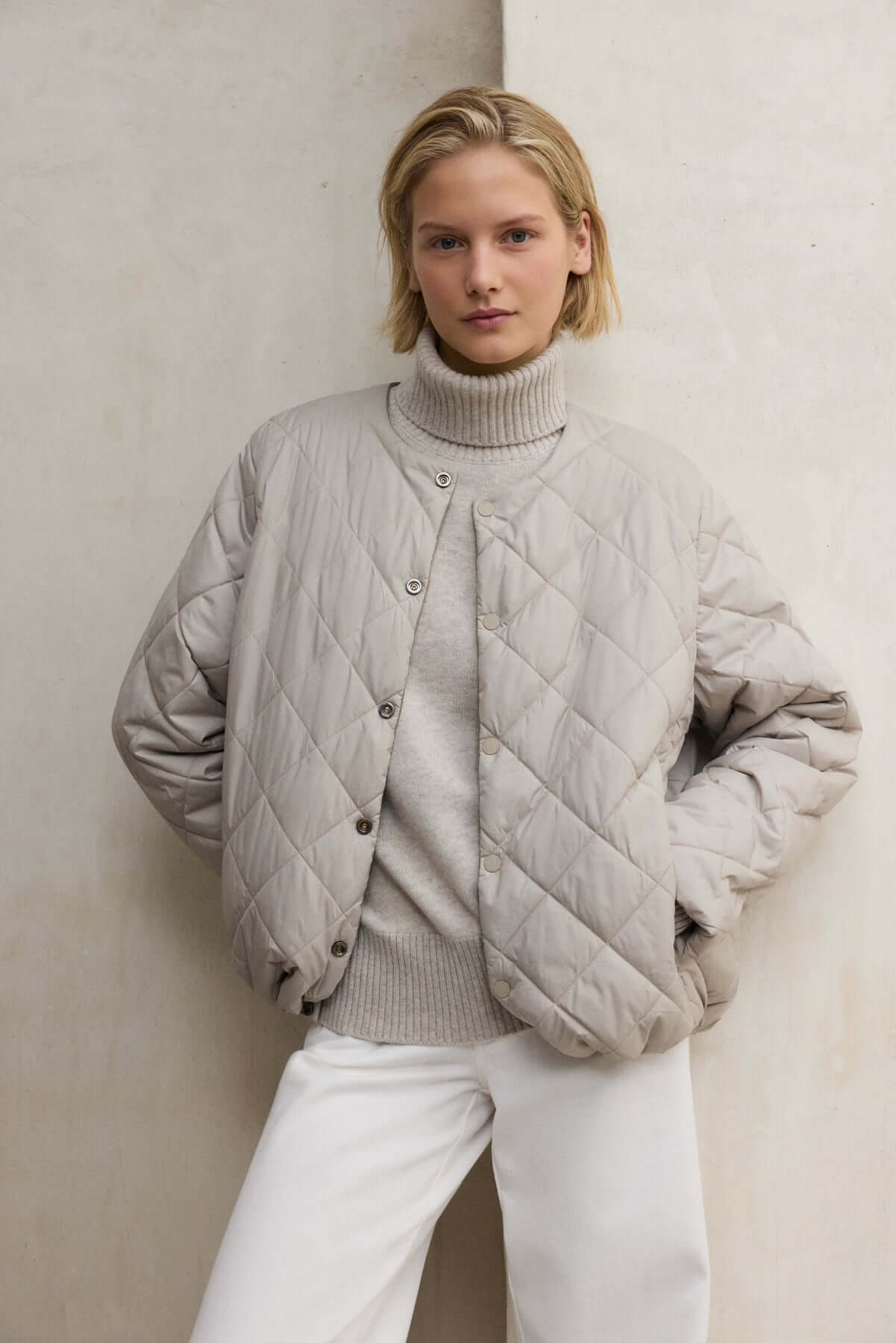 Chaqueta Geres Reversible Beige Ecoalf