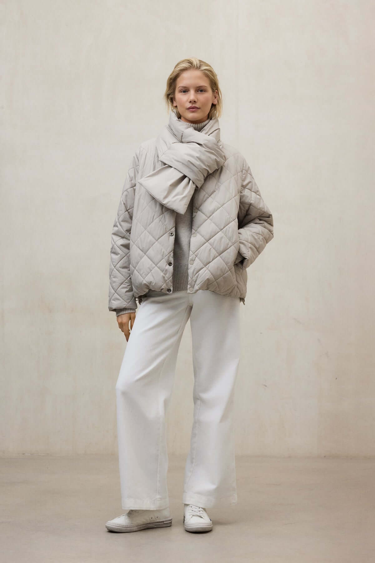 Chaqueta Geres Reversible Beige Ecoalf