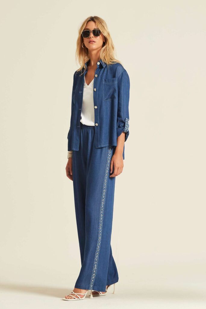 Camisa Bosia Tencel Denim Oky