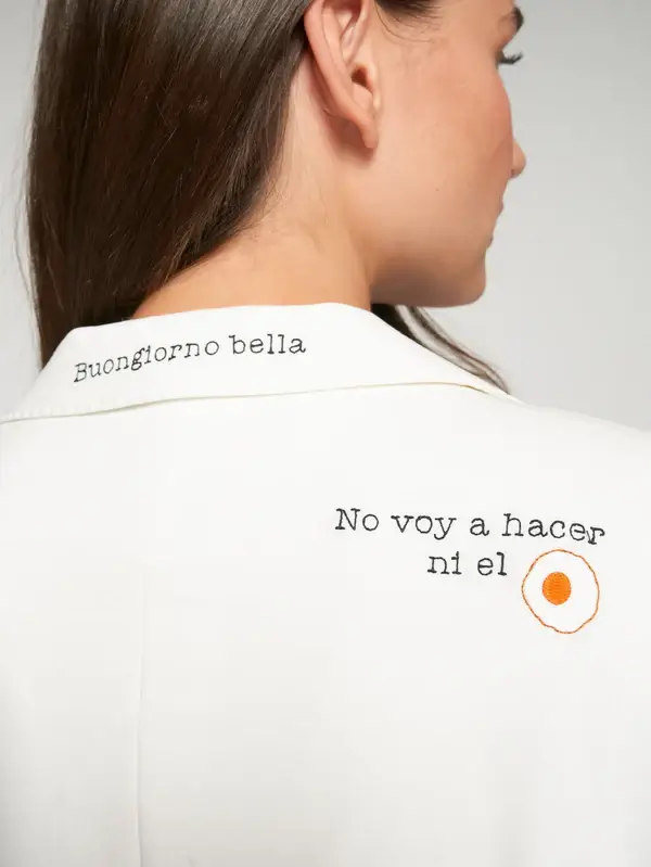 Chaqueta blanca bordados Bonjour Vilagallo