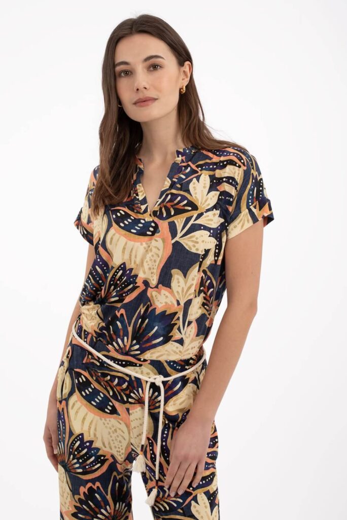 Camiseta Estampado Floral Anna Mora