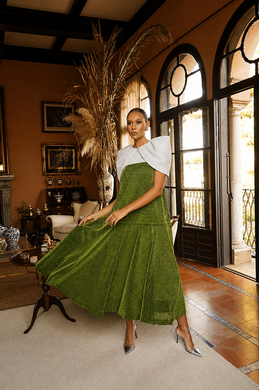 Vestido Trafalgar Verde Cayetana by Condes