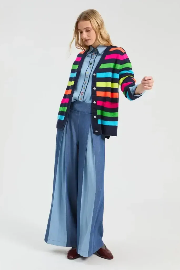 Pantalón palazzo denim tencel Vilagallo