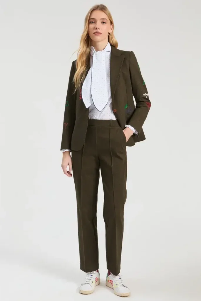 Pantalón franela verde Vilagallo
