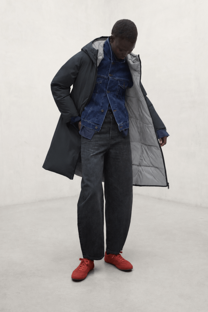 Abrigo Baru Reversible Gris Oscuro Ecoalf