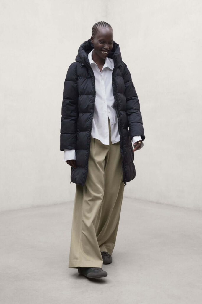 Abrigo Manlie Negro Ecoalf